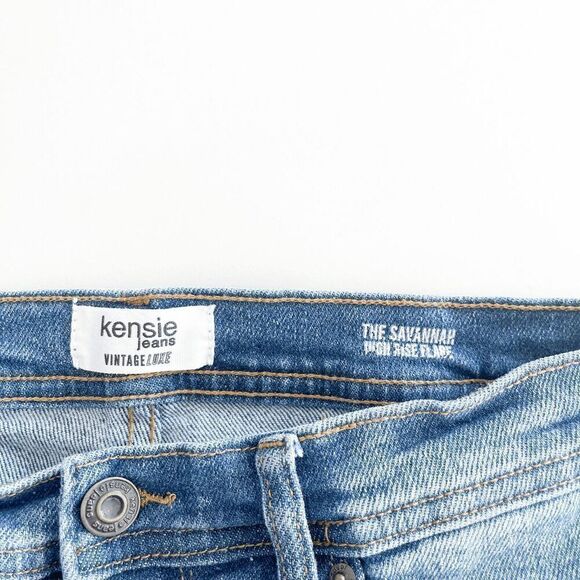 Kensie Jeans Womens The Savannah High Rise Jeans Flare Medium Wash Size 29 - Picture 5 of 10